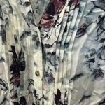 Downeast DE COLLECTION Pleated Floral Button Down Blouse Photo 2