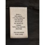 Cato  Pea Coat Womens M Black Blended Wool 4 Button Front Long Sleeve Studded Photo 11