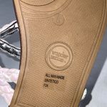 Wonder Nation  Iridescent White Braided Buckle Thong Flat Sandals Size 5 Photo 6