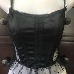 Victoria's Secret NWT Vintage Victoria’s Secret Sexy Black Sheer Polka Dot Bustier Corset Medium M Photo 0