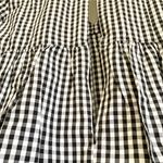 ZARA Black White Plaid V-Neck Romper Size Medium Photo 6