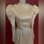 1930s beaded ivory satin wedding dress Yellow Size XS Photo 11