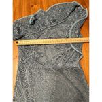 Haute Monde  Womens One Shoulder Lace Bodycon Cocktail Dress Teal Size Medium Photo 7