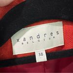 Xandres Belgium Burnt Orange 100% Linen Blazer Jacket Size 38 Photo 2