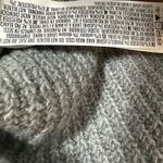 Forever 21  Oversized Cutout Sweater Womens M Gray Cowl V-Neck Ribbed Knit Y2K Photo 4