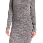 Free Press Mock Neck Long Sleeve Shift Dress Photo 0