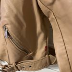 Levi's Levi’s Faux Leather Moto Jacket Tan Camel Size Small | NWT Photo 10