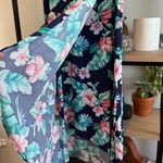 Tommy Bahama  Hibiscus Flower Hawaiian Print Island Navy Maxi Skirt, 14 Photo 5