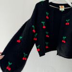 Farm Rio Cherry Black Cardigan Photo 12
