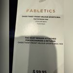 Fabletics Emma Velour High Rise Legging Deep Navy Blue Velvet Yoga Set Size M Photo 7