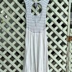 Free People COPY - Alana Open-Back Striped Midi Dress Photo 5