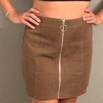 Brown Zip Up Skirt M Size M Photo 1