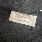 St. John Vintage  black dress floral sequin neckline Santana knit Photo 3