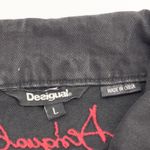 Desigual  Denim Jacket Women L Trucker Dragon Patchwork Asian Street Eclectic Photo 9