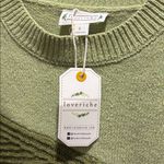 Love Riche  Two-Tone Green Women's Sweater Photo 1