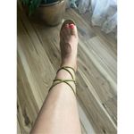 Cape Robbin  Clear toe stilettos in green suede heels shoes for women Photo 7