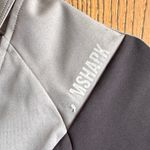 Gymshark  Gray and Black Athletic Crop Cut-Out Top Photo 2