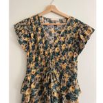 Ulla Johnson Avia Floral Ruffle Silk Maxi Dress in Begonia Size 6 Photo 5