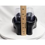 Ariat Leather Wedges Mules Slip On Womens 8.5 B Black Braided Leather Western Photo 5