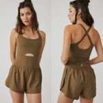 Free People Movement Righteous Runsie Brown Size M Photo 1