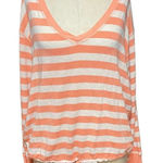 Young Fabulous and Broke Top Tumbleweed Striped Sweater Mango Orange Size XS Photo 0