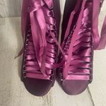 Steve Madden Fuego Corset Style Lace Up Heels Purple size 7.5 Photo 5