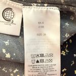 Ganni  Floral Print Smocked Mini Dress Long Sleeve Balloon Puff Sleeve Size US 6 Photo 7