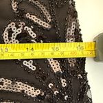 NWT Verte Black Sequin Mesh Bodycon Dress Large Beaded Halter Red Dress Boutique Photo 15