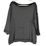 Westbound  Stripe Boatneck Sleeve Pocket Blouse 2X Photo 0