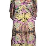 Anthro Leifsdottir Womens Silk Drape Mini Dress Lightweight Colorful Size 4 Pink Photo 0