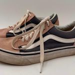 Vans Off the Wall Olk Skool Pink & Grey Suede Skateboard Shoes Size 7 Photo 4