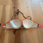 Victoria's Secret Blackand white,Pink,orange and purple halter swim top 36D Photo 5