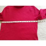 LAUREN RALPH LAUREN Womens Red Rib Knit Long Sleeve Turtle Neck Sweater XL Photo 4
