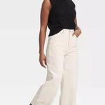 Universal Threads Women's High-Rise Cropped Vintage Wide Leg Jeans - Universal Thread White 12 Photo 0
