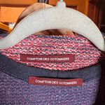 Comptoir Des Cotonniers Red & Blue Midi Dress Blazer Set Sz Small / Medium 2 Pc Photo 3