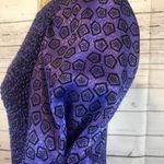 Vintage Plaza south drop waist puffy sleeves smocked purple blk dress size small Photo 11