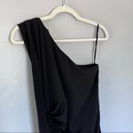 ASOS  One Shoulder Cocktail Party Open Back Mini Dress Black Small Medium 6 Photo 12