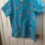 DC Comics FINAL MARKDOWN Ladies’ Super Girl Scrub Top (L) Photo 1