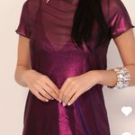 Lucy in the Sky Harper Dress - Metallic Fuchsia Photo 0