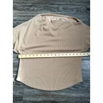 We The Free Free People  Brown Camel Waffle Knit Off The shoulder Long Sleeve Top Photo 4