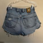 Diesel Saddle Vintage Distressed Raw Hem Button fly Denim Shorts Photo 9