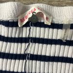 Rebecca Taylor  Navy And White Striped Sweater Dress Size Medium Photo 2
