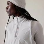 Athleta Softshell Beanie Stratus Grey Ponytail Hat One Size Fits Most Photo 0