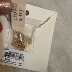 Crown & Ivy necklace Love knot gold tone jewelry New OS Photo 2
