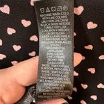 Adrianna Papell black with pink hearts print, long sleeve top. Valentine… Photo 8