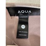 AQUA  Champagne‎ Satin Wrap Blouse XS Long Sleeve Tie Front Party Cocktail Top Photo 8