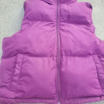 Forever 21  Vibrant Purple Puffer Vest Medium Cropped Photo 0
