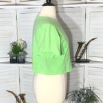 Champion  Cotton Cropped Short Sleeve Tee - Lime Green Large Photo 2