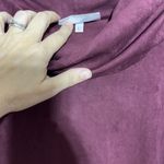 Bryn Walker  Women Porto Wine Pocket Velvet Poncho Tunic Top Sz L $150 Lagenlook Photo 3