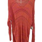 Free People  Womens Hot Tropics V Neck Sweater Pullover Long Sleeve XS Photo 4